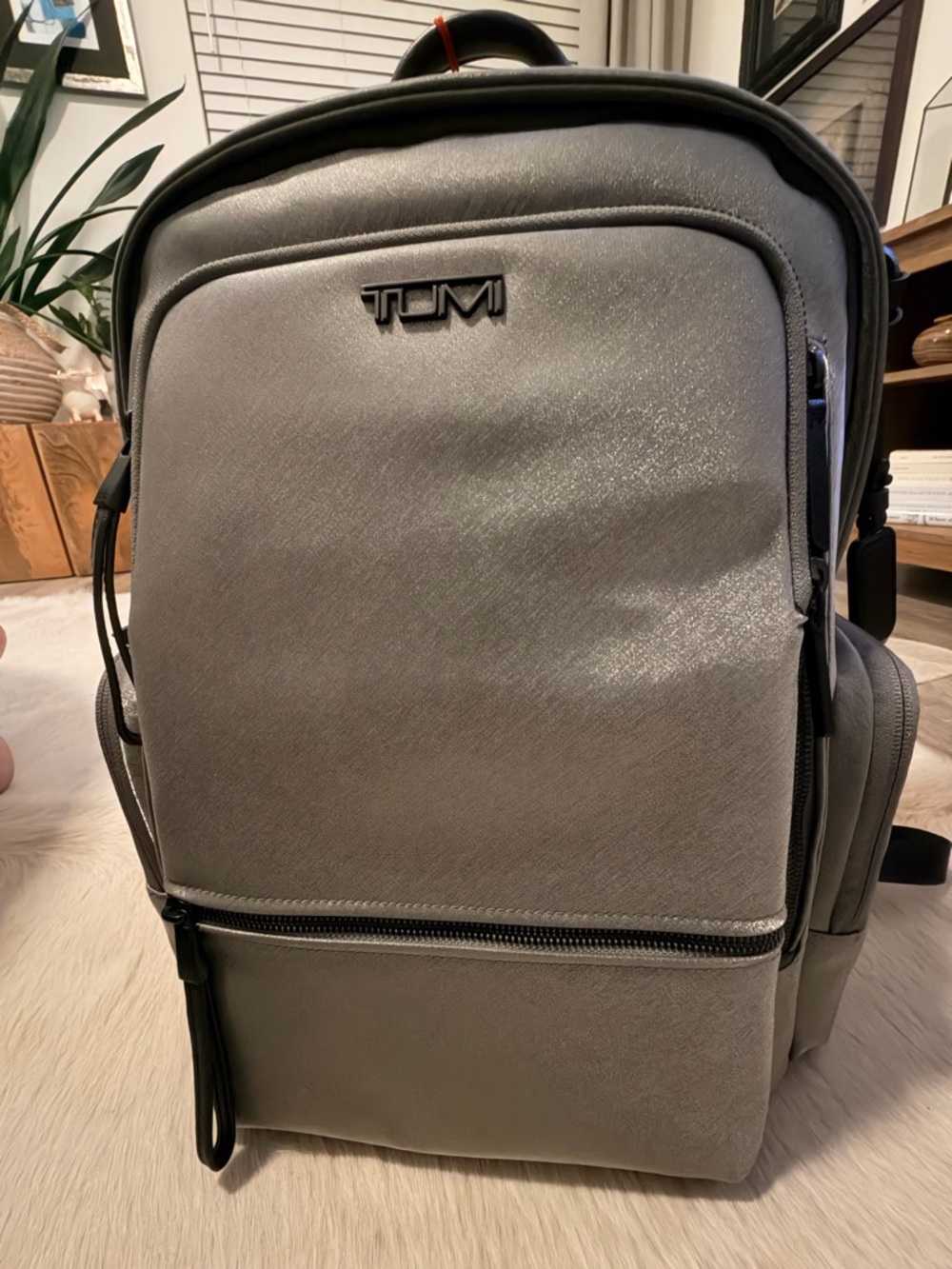 Tumi Silver Gray Women/Men’s Backpack NWT